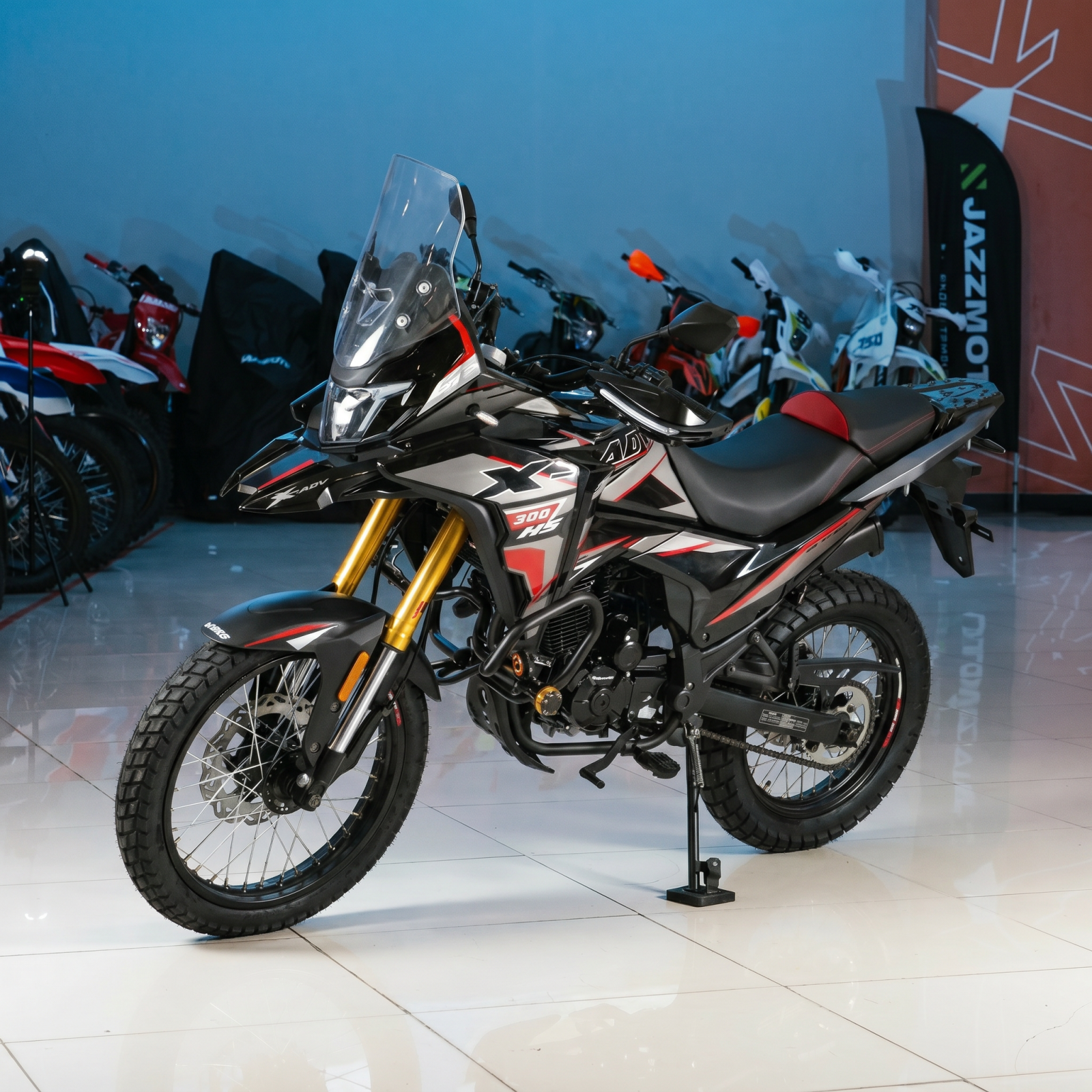 Мотоцикл Кросс 300 ENDURO GARET 19 17 черный