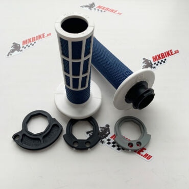 Грипсы Lock on синие с открытым торцом Husqvarna 17-  - миниатюра 3