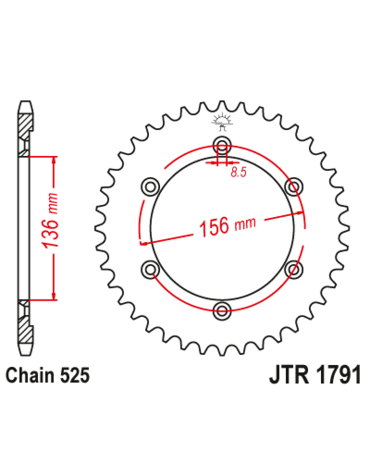 Звезда ведомая JTR1791.42