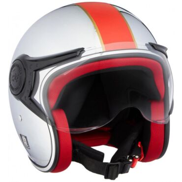 Шлем Royal Enfield CHROME HELMET CHROME RED (M)58 CM - миниатюра 1