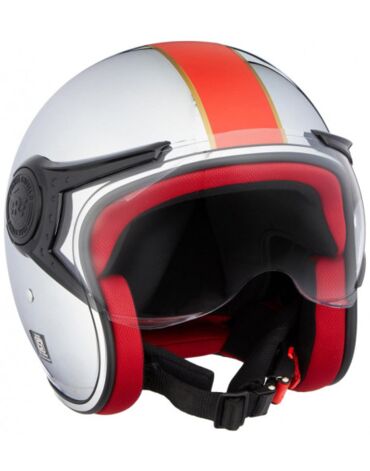 Шлем Royal Enfield CHROME HELMET CHROME RED (M)58 CM