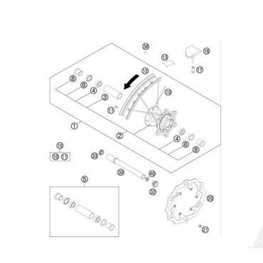 KTM ниппель спицы M4,5 AL 11 ( 79109072000 / 77109072000 ) - миниатюра 3