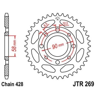 Звезда ведомая JTR269.46 - миниатюра 1
