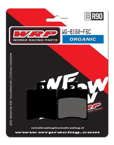 Тормозные колодки WRP WG 8160 F6C (LMP1160 SC / LMP325 / FDB680 / MCB 696 / FA193) S10