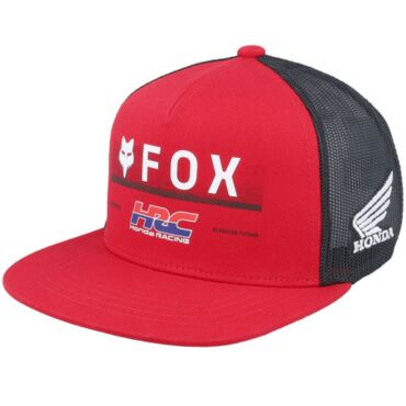 Бейсболка детская Fox X Honda Trucker, flame red (One size, Детская Повседневная) - миниатюра 1