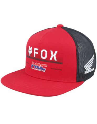 Бейсболка детская Fox X Honda Trucker, flame red (One size, Детская Повседневная)
