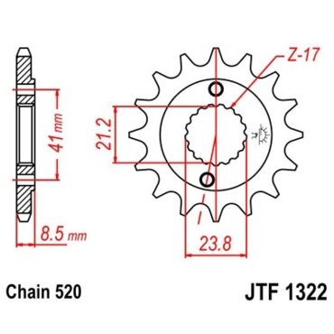 Звезда ведущая JTF1322.15 - миниатюра 1