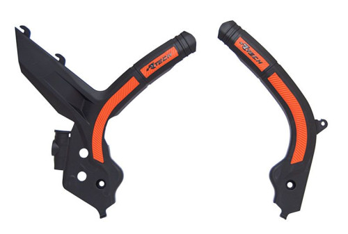 Защита рамы черно оранжевая KTM SX SX F 19 21 / EXC EXC F 20 22 - фото 2