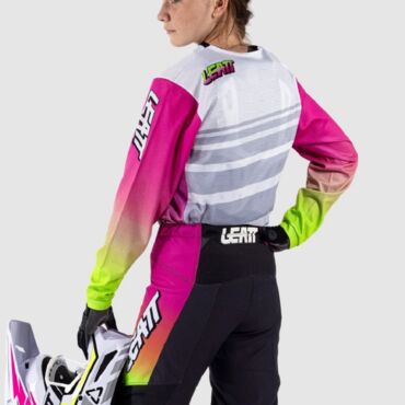 Leatt Джерси 3.5 Jr Retro Pink - миниатюра 4