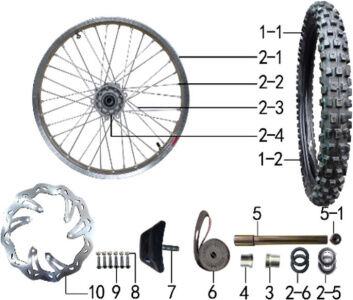 Винт оси передней M16x1.5x23.851.0020 - миниатюра 24