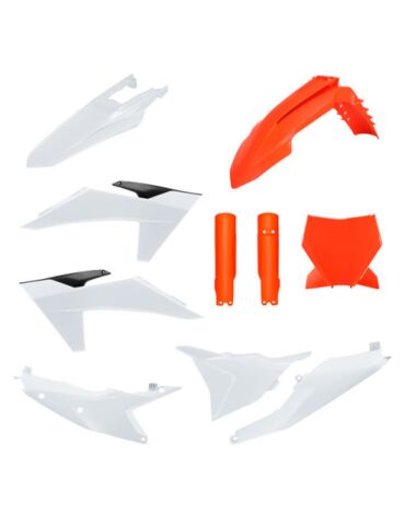 Комплект пластика Polisport 91286 KTM Кросс 23+, эндуро 24+ оранжево белый