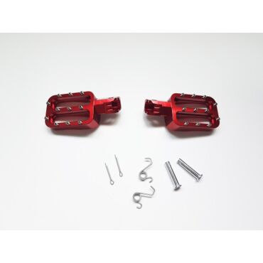 Подножки водителя CNC (пара) красные BSE M2 M2Y M4 M8 RTC 300 Z11 RTC 300R - миниатюра 1