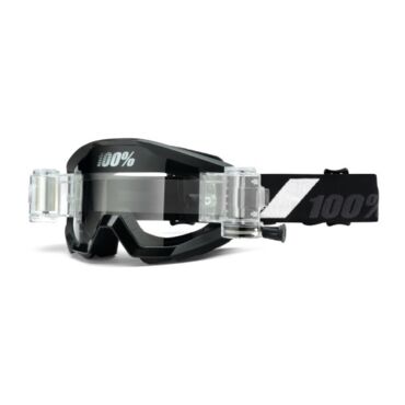 Очки детские с перемоткой 100% Strata Mud Goggle Goliath, clear lens - миниатюра 1
