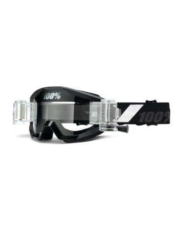 Очки детские с перемоткой 100% Strata Mud Goggle Goliath, clear lens