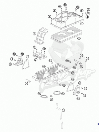 KTM воздушный фильтр EFI 05 990 Adv, SMT, Superduke 05 13 ( 61006015000 ) - фото 3