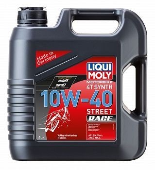LIQUI MOLY Motorbike 4T Synth Street Race 10W40 SN MA2 Масло моторное 4L ( 20754 )