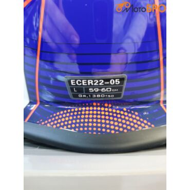 Мотошлем FS - 607 SDH glossy blue light blue - миниатюра 5