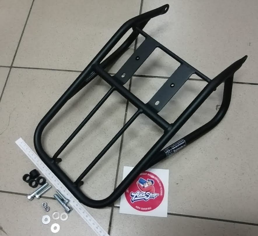 RM багажник верхний усиленный  XR250 R / Baja 96 07  стальной черный (под сумку штаны)