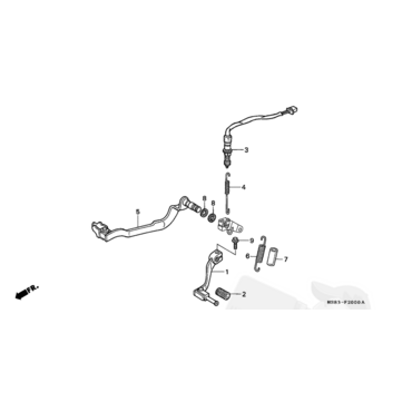 HONDA резинка лапки КПП XRV750  ( 24781KE1000 ) - миниатюра 3