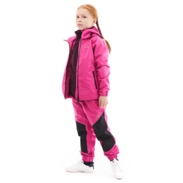 Dragonfly Детский комплект дождевой (куртка, брюки) EVO Kids PINK (мембрана) - миниатюра 11