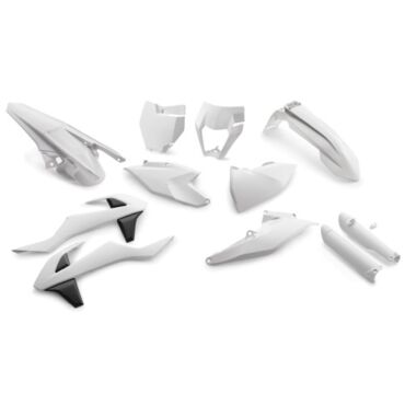 Комплект пластика белый KTM EXC EXC F 17 19 - миниатюра 2
