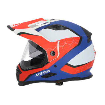 Acerbis Шлем REACTIVE 22 06 White Blue Red - миниатюра 2
