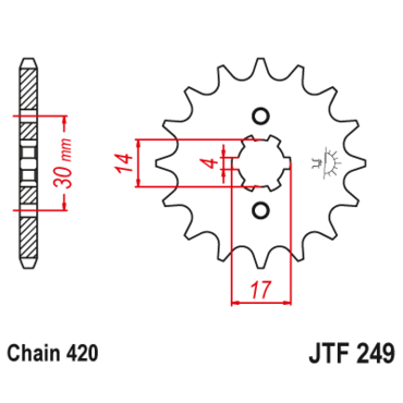 Звезда ведущая JTF249 504 15 - миниатюра 1