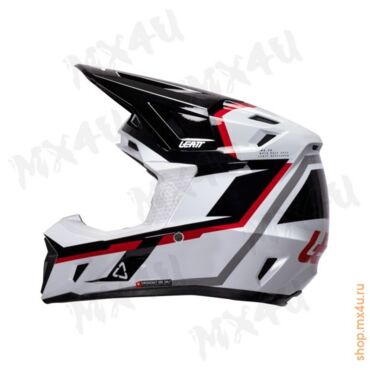 Шлем 7.5 V26 Thermoplastic + 4.5 очки Velocity - Черно Белый - миниатюра 7