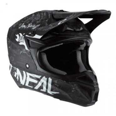 Oneal Шлем кроссовый 5Series Polyacrylite Черный Белый - миниатюра 7