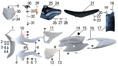 Крыло заднее, белый.717.0501 - фото 7