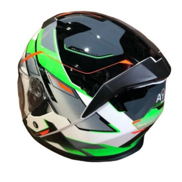 AiM Шлем JK526 Fluo Green White Black - миниатюра 3