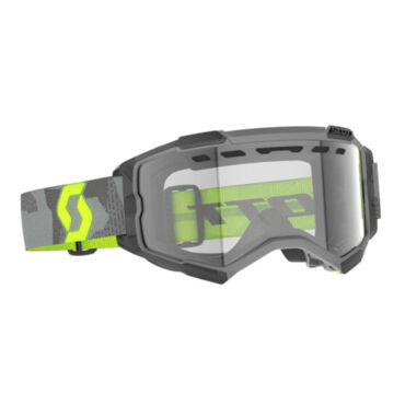 Scott Очки Fury Enduro light grey neon yellow clear - миниатюра 3