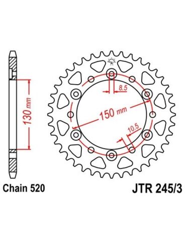 Звезда ведомая JTR245 3.47