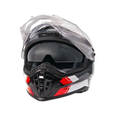 Oneal Шлем кроссовый со стеклом D SRS Nomad черный красный - миниатюра 5