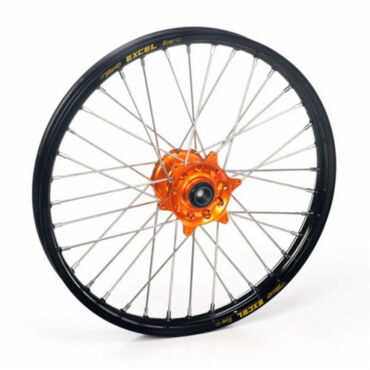 Колесо переднее Haan Wheels под мотоциклы KTM 790 19-> ADV 21 1,85 c черным ободом и оранжевой ступицей - миниатюра 1