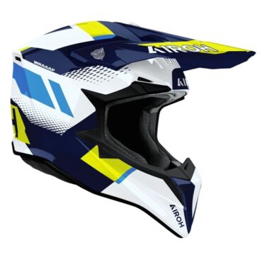 Airoh Шлем Wraaap Vision Yellow Blue Gloss - миниатюра 2