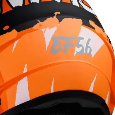 Мотошлем EF56 Base MX оранжево чёрный матовый - миниатюра 5