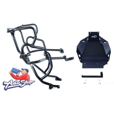 Outback Motortek Crash Guards Combo MAX (Black) дуги защитные CRF1000 18+ ( DCT ) - миниатюра 3