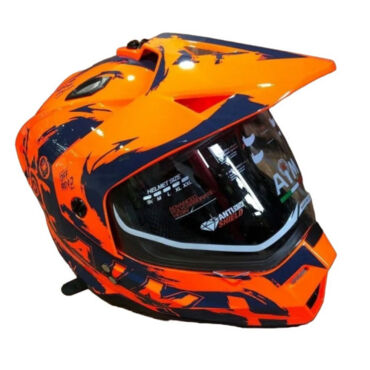 AiM Шлем детский JK802Y Orange Blue - миниатюра 3