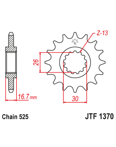 Звезда ведущая JTF1370.14