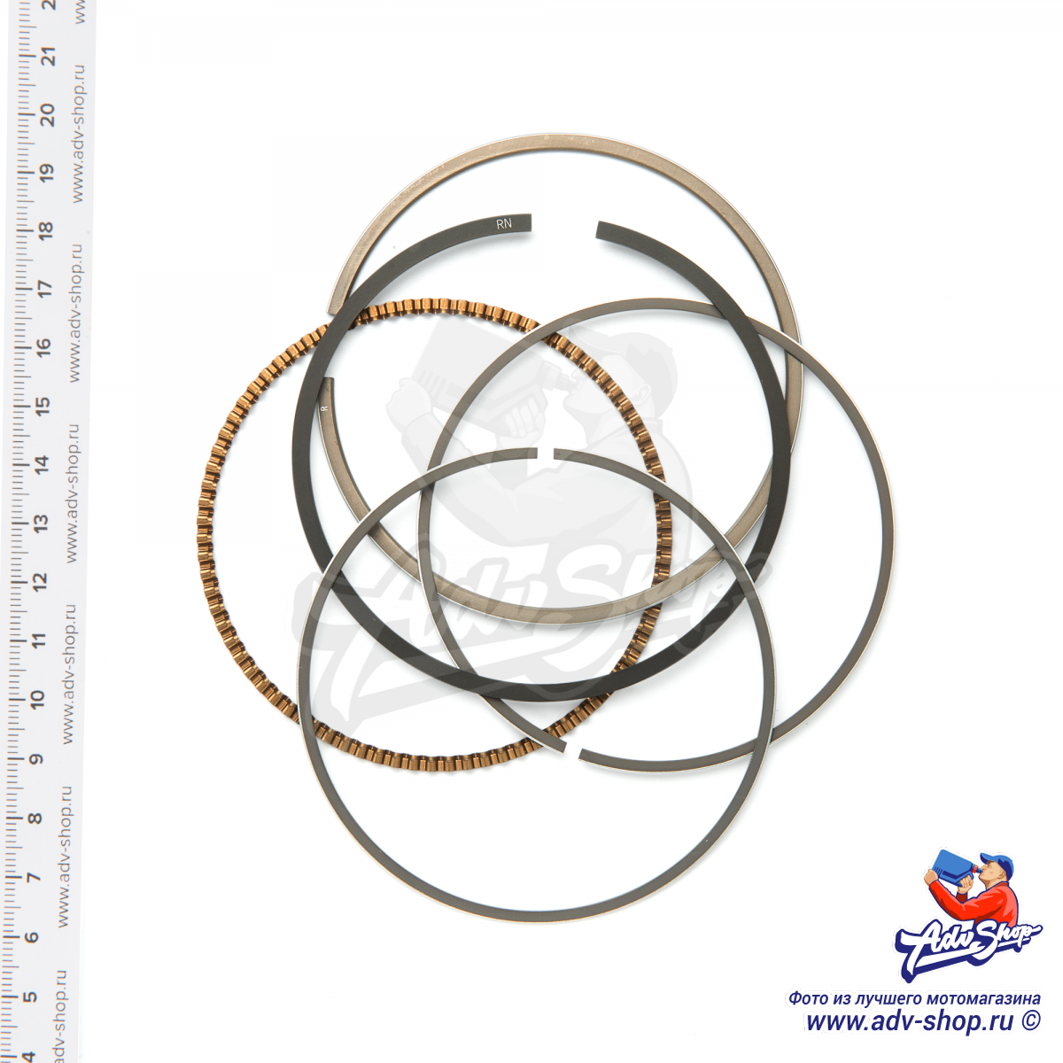 HONDA RING SET, PISTON (STD)(RIKEN) кольца поршневые // номинал XRV750 90 03 комплект на один поршень  ( 13011MV1305 ) - фото 2