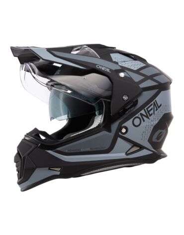 ONEAL Шлем кроссовый со стеклом Sierra R V24, мат. серый черный