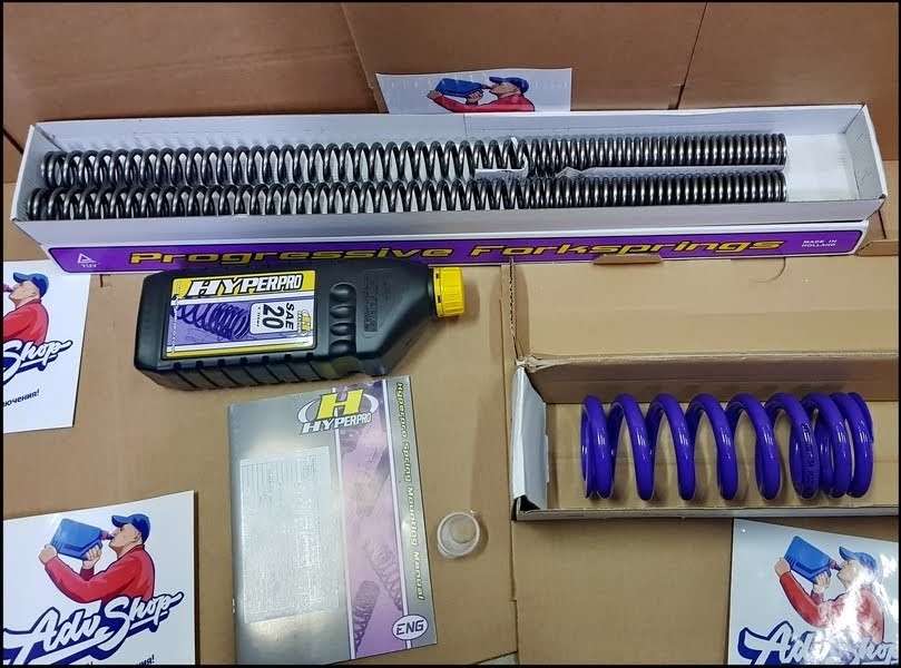Hyper Pro комплект прогрессивных пружин перед зад XL650 00 07 ( SP HO06 SSC013 )