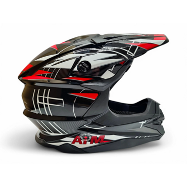 Шлем AiM JK803S Red Black - миниатюра 4