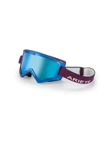 Кроссовые очки (маска) MUDMAX RACER - BLUE - BLUE LENS - RED BLUE STRAP