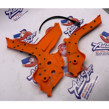 ACERBIS X GRIP накладки на раму FRAME PROTECTOR KTM ORANGE BLACK EXC F 20 23 // 0024009.209 - миниатюра 3