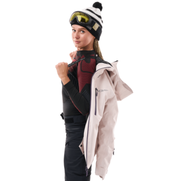 Dragonfly Куртка горнолыжная утепленная Gravity Woman 2025 Light Grey - миниатюра 15