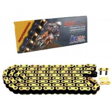 Цепь для мотоцикла CZ Chains 428 MX Gold - 108 - миниатюра 1