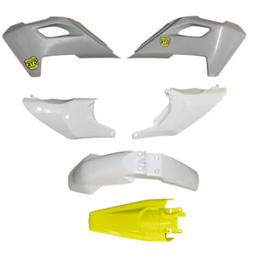 Комплект пластика Husqvarna Кросс TC FC 125 450 (2023 2024), Белый желтый серый - миниатюра 1
