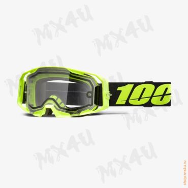 Очки Armatic Enduro Moto Neon Yellow Clear - миниатюра 1